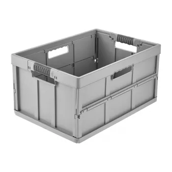 keeeper Profi-fällbar låda benno, 45 liter, Nordic Grey, fällbar förvaringslåda med mjuka handtag, 50 kg bärförmåga 1023713000000