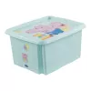 keeeper förvaringslåda karolina Peppa Pig, 24 liter vrid-/staplingslåda med lock, PP, akvamarin, 1 st 1223762433600
