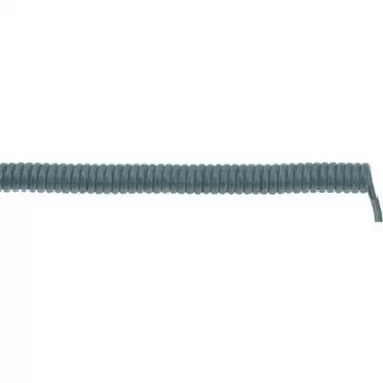 LAPP UNITRONIC SPIRAL LiF2Y11Y spiralkabel, 4 x 0,25 mm², 200 mm indragen / 800 mm utdragen, grå 73220351