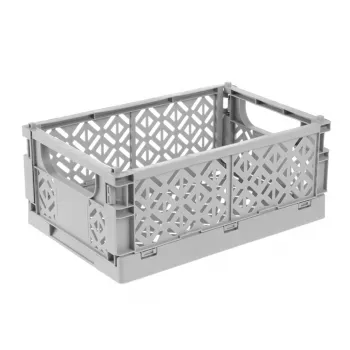 keeeper mini-fällbox fritzi, storlek M, Nordic Grey, 3,4 liter, fällbar dekorationsbox, livsmedelsgodkänd, 1 st 1023313000000