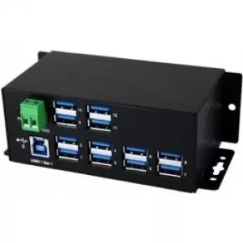 EXSYS EX-1112HMS 12-port USB 3.2 Gen 1 industriell DIN-skenhub