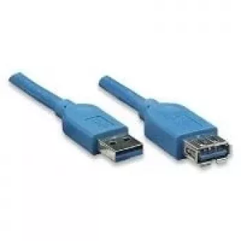 EXSYS EX-K1630-2 USB 3.2 Gen 1-kabel, USB-A till USB-B, 2 m, blå