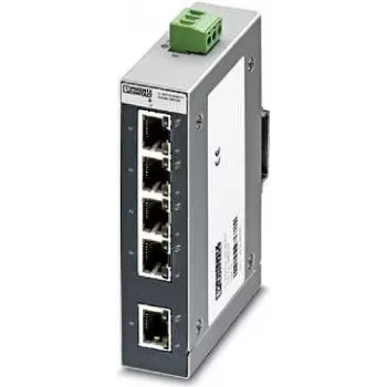 Phoenix Contact FL SWITCH SFNB 5TX industriell Ethernet-switch, 5-port 10/100 Mbps, DIN-skena, 24 V DC 2891001