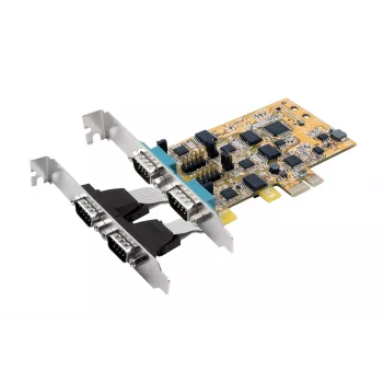 EXSYS EX-45034IS 4-port RS-232 PCI Express seriellt kort med 2,5kV optisk isolering
