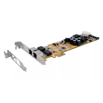 EXSYS EX-6072POE-2 dubbla Gigabit Ethernet PCIe-kort med PoE, Low Profile