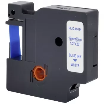 Renkforce RF-LT-D45014 kompatibel DYMO D1 märkbandskassett 12 mm vit/blå 7 m RF-6027814