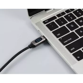 Renkforce USB-C till USB-C kabel 2.0, 2 m, silver (metallic) RF-6249498