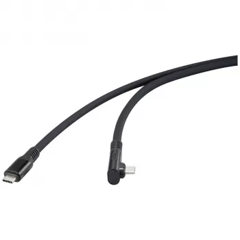 Renkforce USB4 USB-C till USB-C kabel 1m svart 8K UHD magnetisk kontakt RF-6438138
