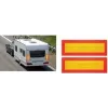 IWH ECE 70 bakre markeringsskylt orange fluorescerande gul reflekterande 565 x 195 mm 097607