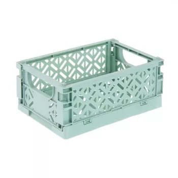 keeeper mini-fällbox fritzi, storlek S, Nordic Green, 0,7 L, hopfällbar dekorationslåda, livsmedelssäker, 1 st 1023231500000
