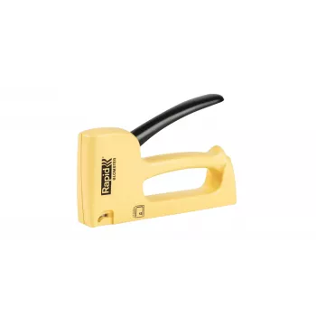 Rapid R13 Blomster Hand Staple Gun for Type 13 Fine Wire Staples 4-10 mm, Recycled Plastic Housing, All-Steel Internals, Yellow (5001620)