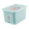 keeeper Karolina Peppa Pig förvaringslåda, 30 liter, aquamarine, med lock, stapelbar 1223862433600