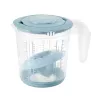 keeeper Matteo måttbägarset, 3 delar, PP, Nordic Grey/transparent, integrerade skalor för vätskor, socker, mjöl 3004568015500