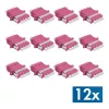 LogiLink LC-duplex quad fiberoptisk kopplingssats, violett, 12-delad FA04LC7
