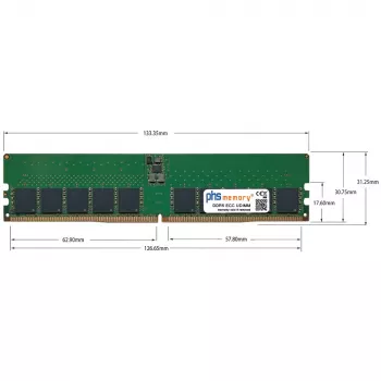 PHS-memory 16GB DDR5 ECC UDIMM 5600MHz PC5-44800E arbetsminnesmodul för HP Z2 G9 Tower (Intel 13:e gen+) SP543187