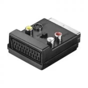 Wentronic AVK 198 SCART till 3x RCA/S-Video-adapter, svart 50312