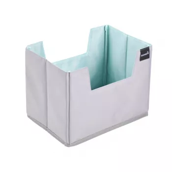 keeeper nea shoppingorganizer storlek L, grå/aquamarine, hopfällbar, förstärkt botten, 38 L 1229862400000
