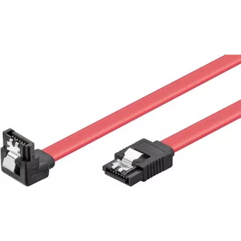 Wentronic 93116 SATA III-kabel 0,5m röd, 6Gbps med låsklämmor