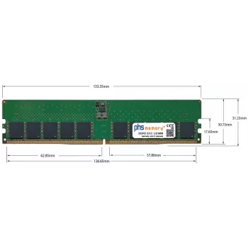 PHS-memory 48GB DDR5 ECC UDIMM 5600MHz PC5-44800E arbetsminnesmodul för Asus TUF Gaming B650M-PLUS WIFI SP570372