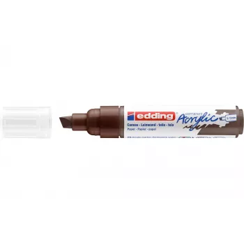 Edding 5000 akrylmärkpenna bred - brun - kilspets - extra tjock - 5-10 mm 4-5000907