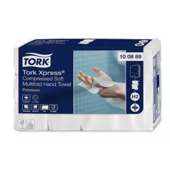 TORK 100889 Xpress Multifold handdukar vit (12 förpackningar)