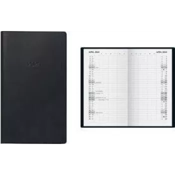 Glocken fickkalender 2024 månadsöversikt, svart, A6, tyska, 1 st 5031028904