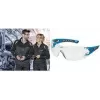 uvex pheos nxt skyddsglasögon, blå/antracit båge, klar PC-lins, UV400, EN 166/170 9128265