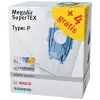 Siemens VZ123FP MegaAir SuperTEX dammsugarpåse-set (typ G/G ALL, 4 påsar + 1 mikrofilter)
