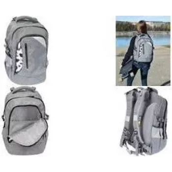 FABER-CASTELL EBERHARD FABER X-Style skolryggsäck, grå/svart, 25L, för 9-16 år 577624