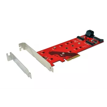 EXSYS EX-3660 M.2 till SATA III-adapterkort - B-Key/B+M Key, 6 Gbps, stöder 2230/2242/2260/2280