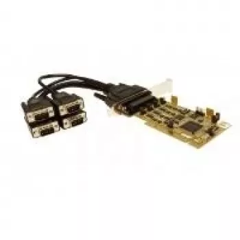 EXSYS EX-42374 4-portars RS-232/422/485 PCI Express low-profile seriell adapter