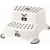 keeeper kids Igor Panda 2-stegs pall, vit med pandatryck, 120 kg bärkraft, halksäkra fötter 1003110024100