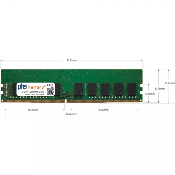 PHS-memory 32GB DDR4 2400MHz ECC UDIMM arbetsminne för MSI MS-98H9-Q170 (SP571937)