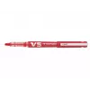PILOT V5 Hi-Tecpoint Begreen kulspetspenna, rött bläck, 0,3 mm linje, påfyllningsbar, rött skaft 442797