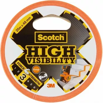 3M Scotch högsynlighetstejp orange 48 mm x 25 m, 6 rullar 7100205301