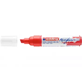 Edding 5000 akrylmärkpenna bred mejselspets röd 4-5000902