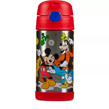 THERMOS FUNTAINER isolerflaska med sugrör, Disney Mickey, 0,35 L, rostfritt stål, PP-lock 4113.411.035