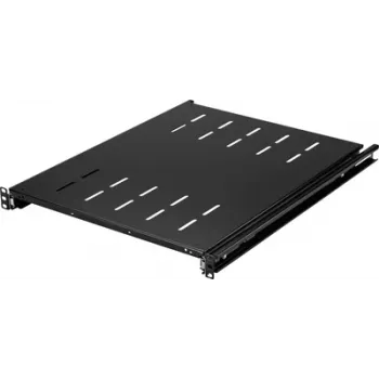 Renkforce RF-7112942 19 inch rackhylla 1U utdragbar svart