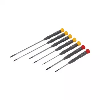 C.K Tools T4883x 7-delat elektronikskruvmejselsset (spår 2,5x75, 3,0x100, 3,0x150, PH0x60, PH1x80, PZ0x60, PZ1x80)