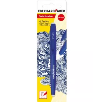 Faber-Castell Eberhard Faber Erase It! gelpenna blå 0,7 mm påfyllningsbar raderbar 582181