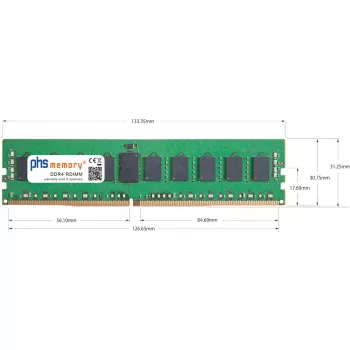 PHS-memory 32GB DDR4 ECC UDIMM 3200MHz PC4-25600E RAM för Synology RackStation RS3626xs SP619473