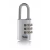 Yale YE3CB/38/131/1/S 38 mm silver kombinationshänglås