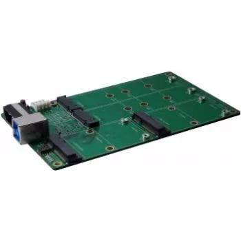 EXSYS EX-3673 USB 3.2 Gen 2x1 till M.2 och mSATA adapterkort med USB Type-B-hona