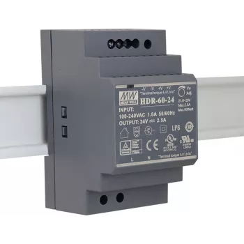 EXSYS EX-6973 DIN-skenmonterad nätadapter 60W 24V 2,5A