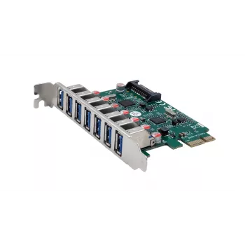 EXSYS USB 3.2 Gen 1 PCIe-kort med 7 portar (VIA-krets) EX-11088-2