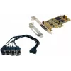 EXSYS EX-45368 PCIe 8S seriellt RS-232/422/485-kort inkl. low-profile-bygel (SystemBase)