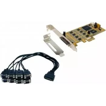 EXSYS EX-45368 PCIe 8S seriellt RS-232/422/485-kort inkl. low-profile-bygel (SystemBase)