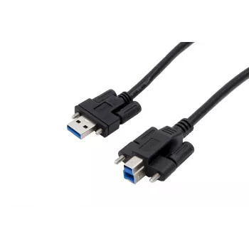 EXSYS EX-K1572V USB 3.0-kabel, 2m, typ A-hane till typ B-hane, svart