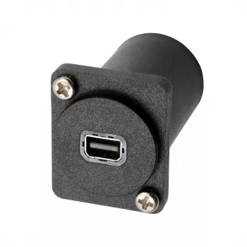EXSYS EX-49168 D-Type Panel Mount Adapter Mini DisplayPort Female to Female