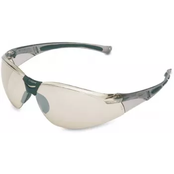 Honeywell Safety 1015350 skyddsglasögon med spegelblank silverlins, sidoskydd och överskydd, reptålig, UV-skydd, EN 166